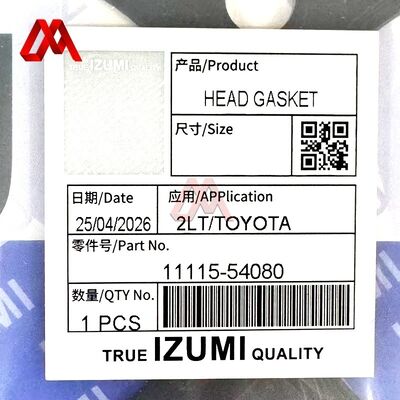 Factory Direct Supply Truck Cylinder Head Gasket 11115-54080 Original Standard 2LT Engine Spare Part